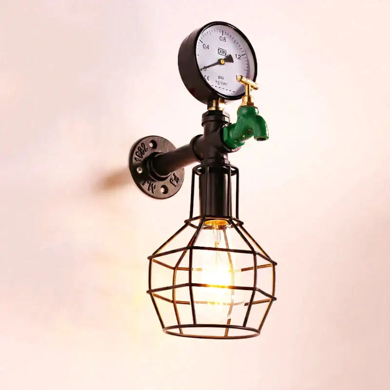 Green Faucet Wall Lamp