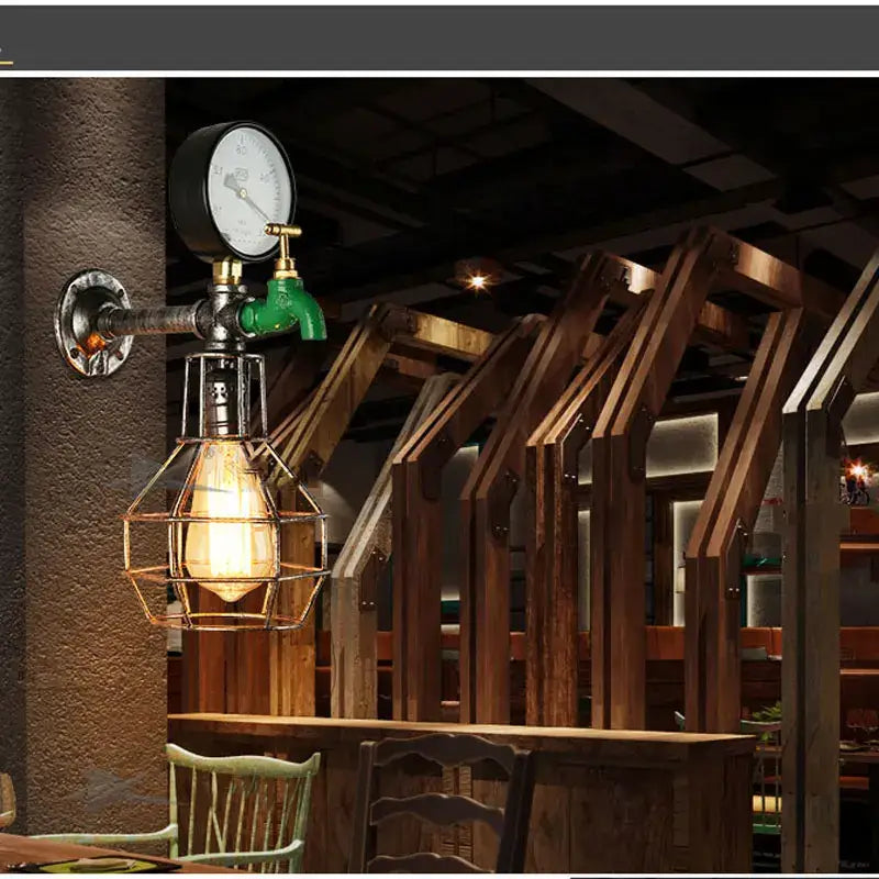 Green Faucet Wall Lamp