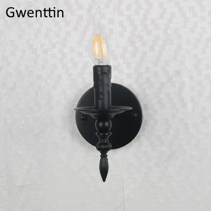 Black Iron Candle Sconce