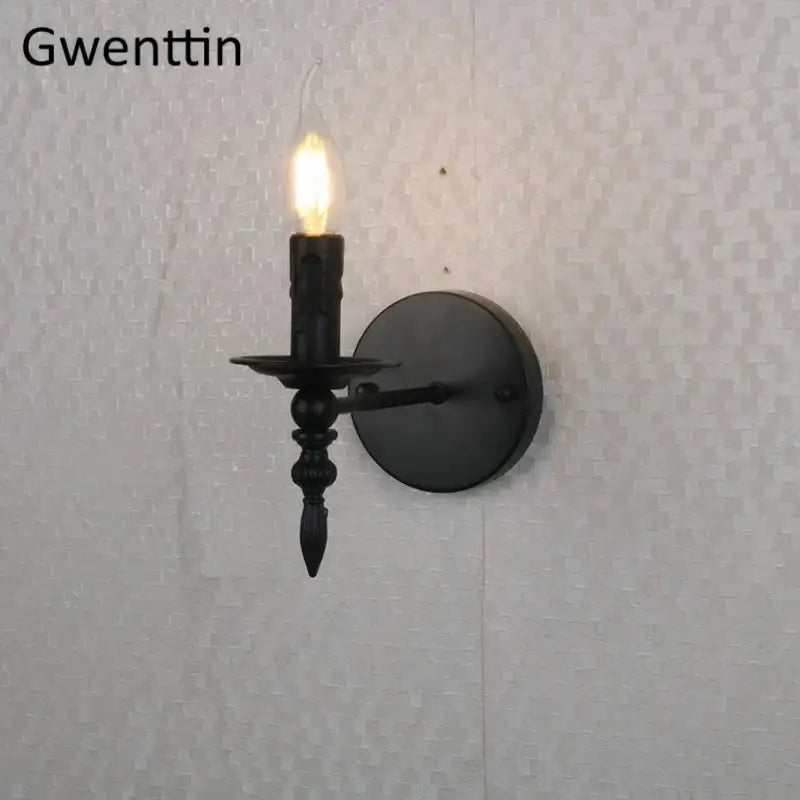 Black Iron Candle Sconce