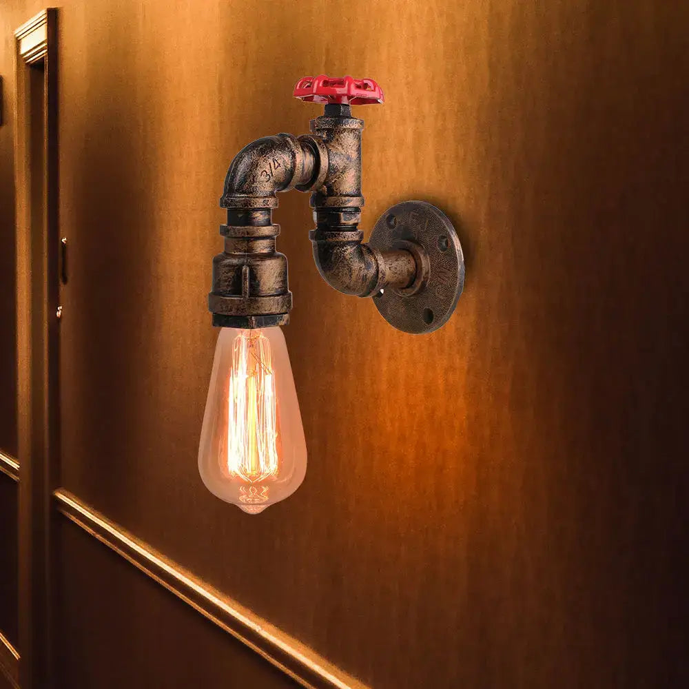 Rust Iron Wall Lamp