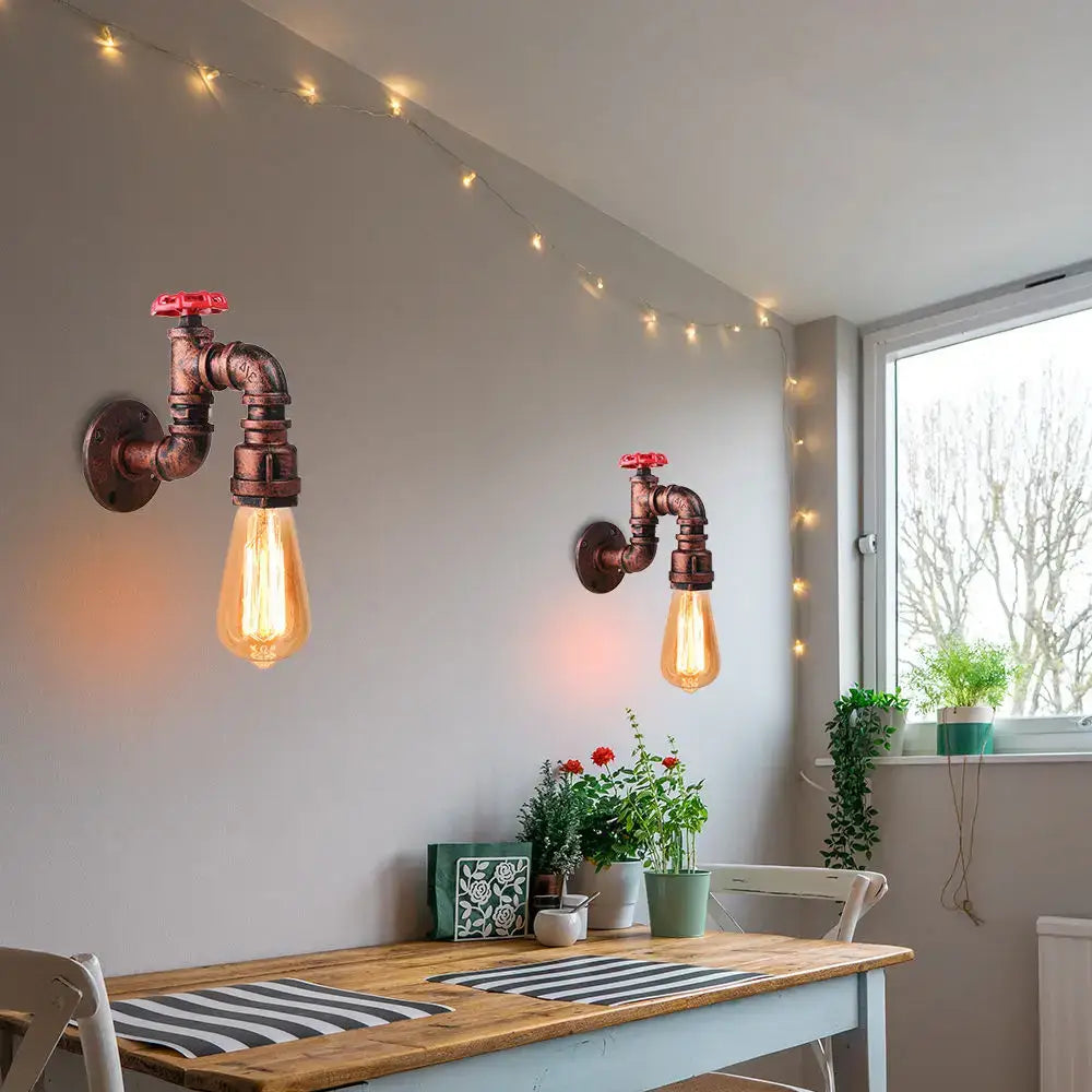 Rust Iron Wall Lamp