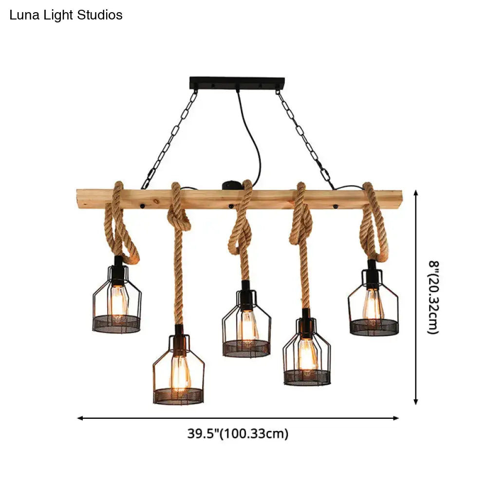 Hemp Rope Chandelier
