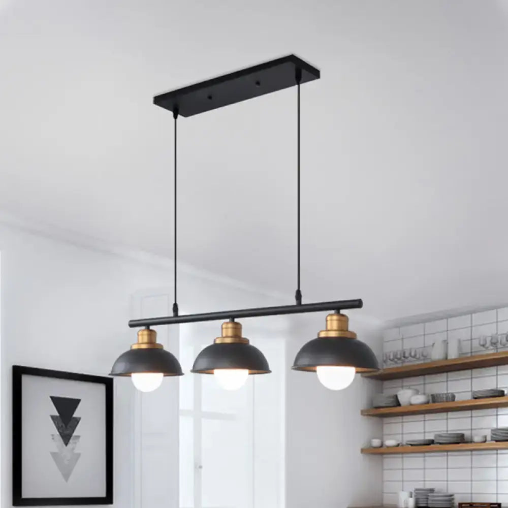 Black Brass Kitchen Ceiling Light