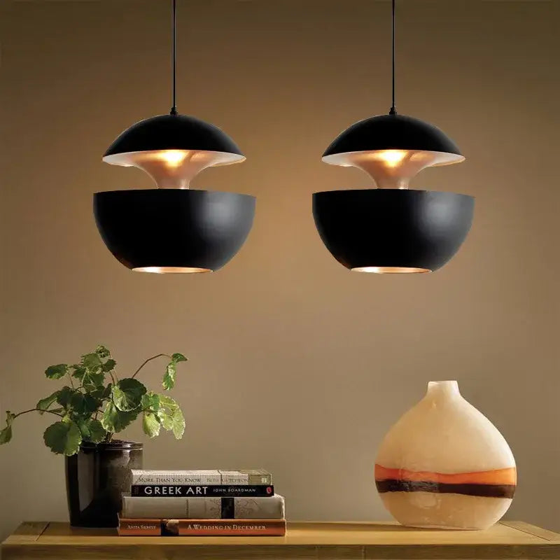 Matte Black Dome Pendant