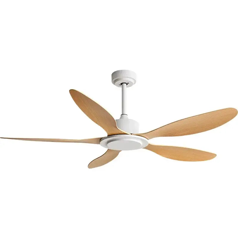White Wood 56-Inch Industrial Ceiling Fan