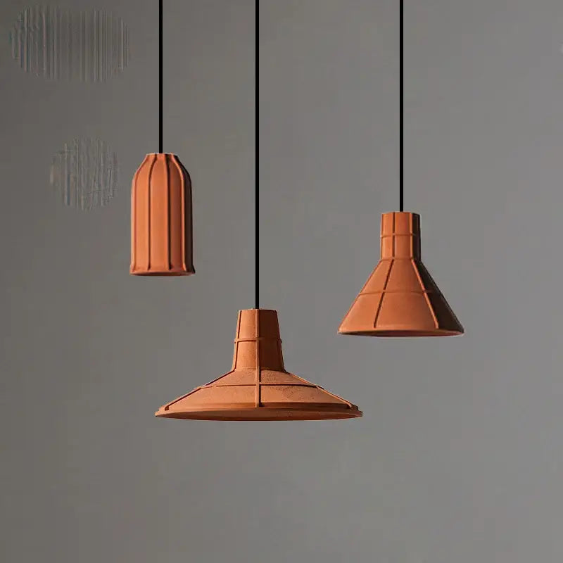 Terracotta Cement Pendant Lamp
