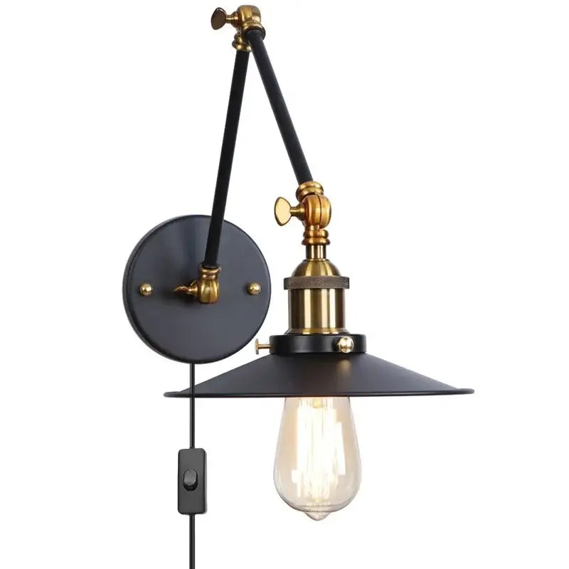 Black Iron Adjustable Sconce