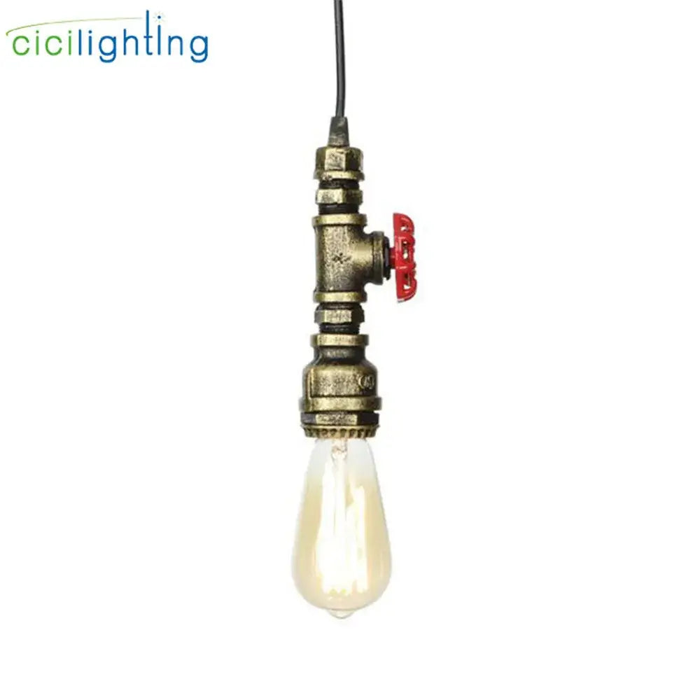 Brass Pipe Pendant Light