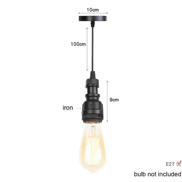 Brass Pipe Pendant Light