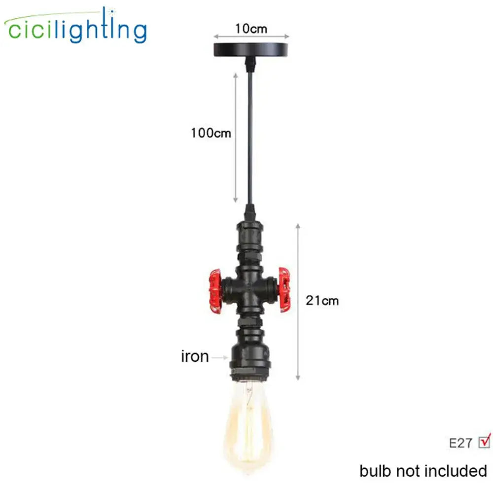 Brass Pipe Pendant Light