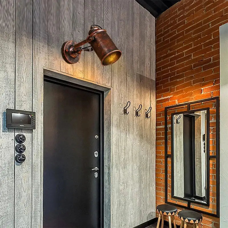 Copper Adjustable Wall Lamp for Reading Nooks