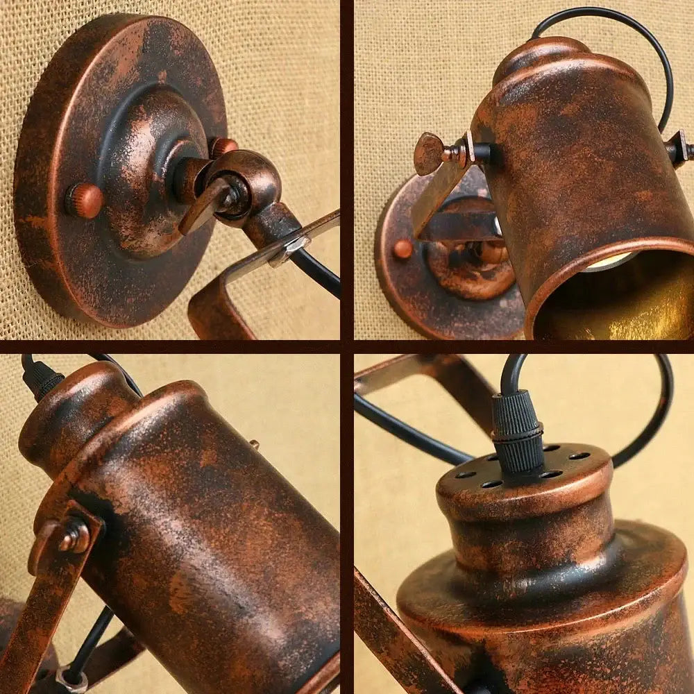 Copper Adjustable Wall Lamp for Reading Nooks