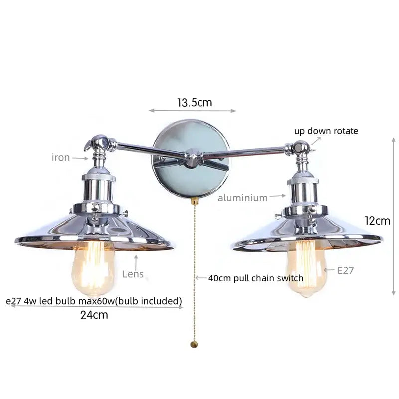 Copper Double Wall Light