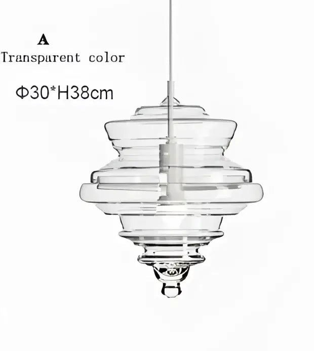 Glass Pendant Lamp Amber