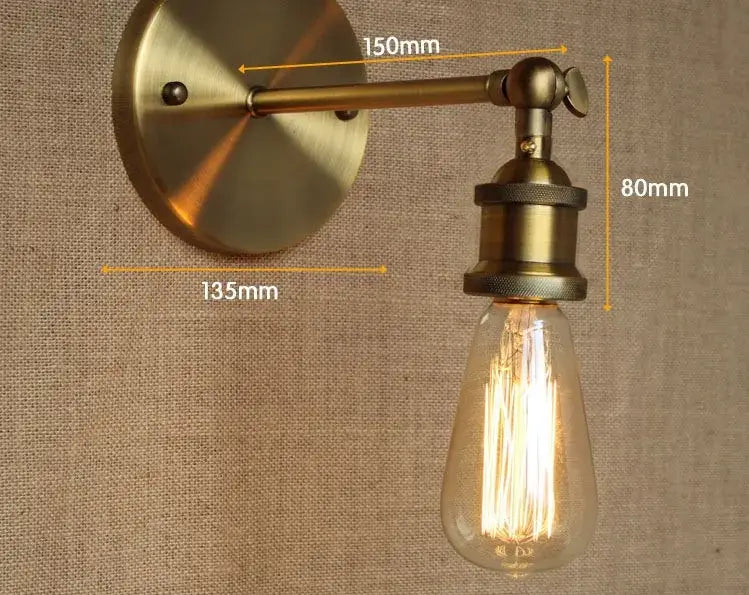 Brass Adjustable Wall Sconce Custom Angle