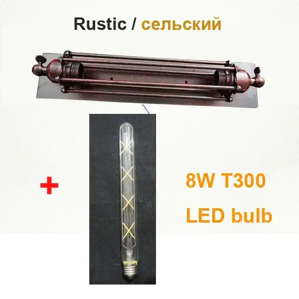 Black Silver Industrial Sconce
