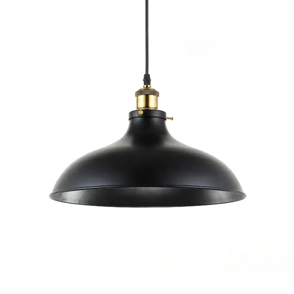 Brass Iron Dome Pendant