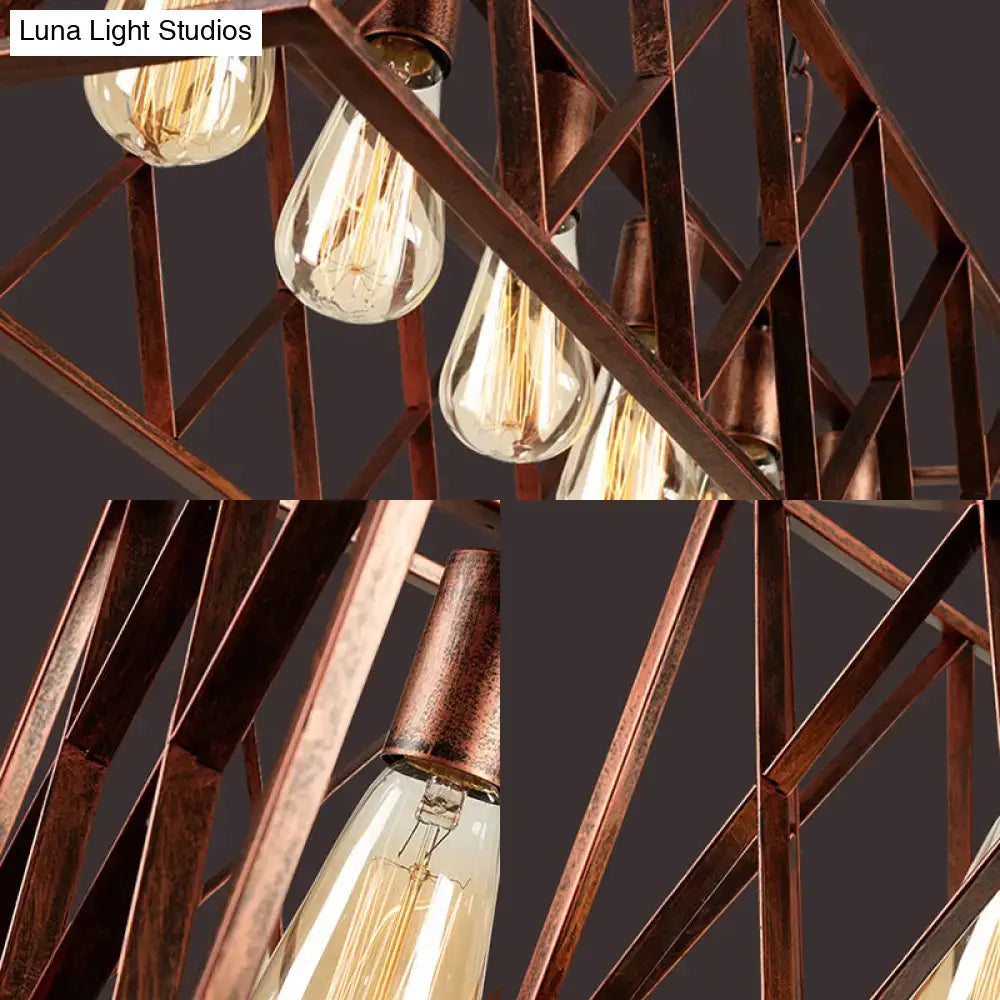 Copper Cross Dining Pendant