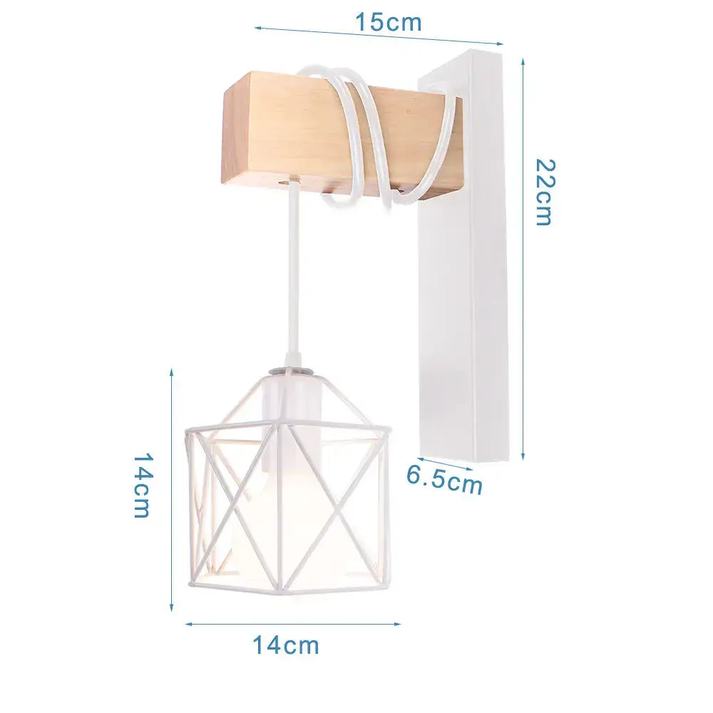 White Brass Geometric Sconce