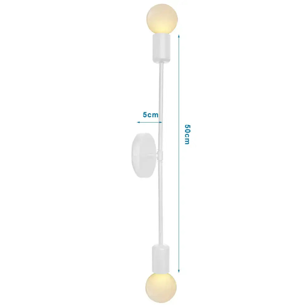 White Brass Geometric Sconce