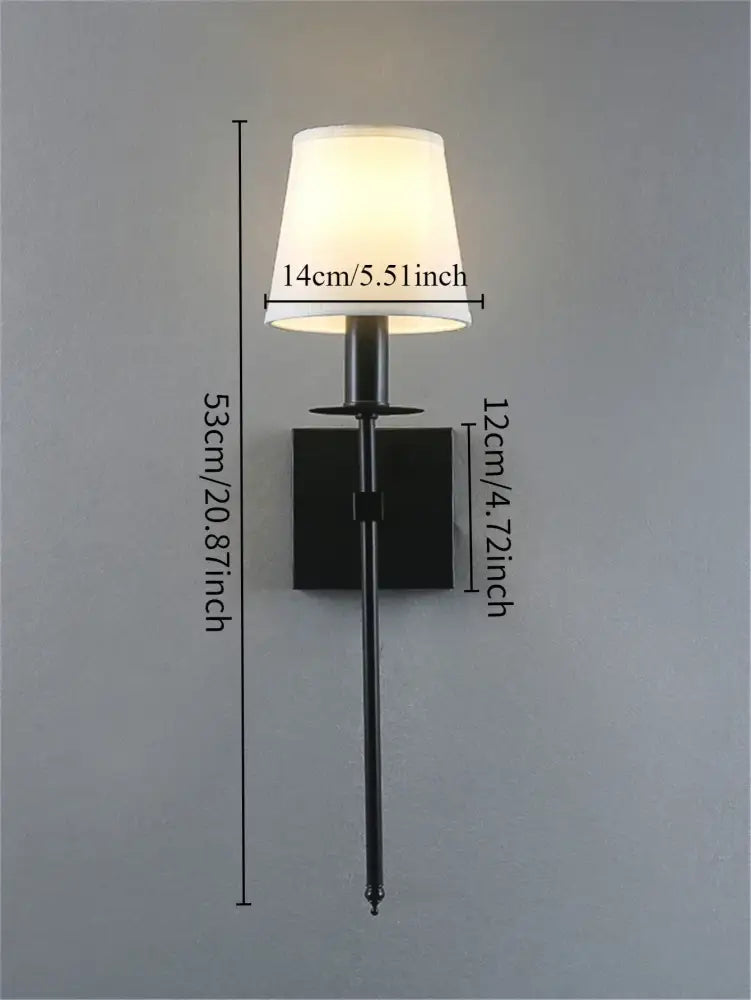 White Brass Wall Lamp
