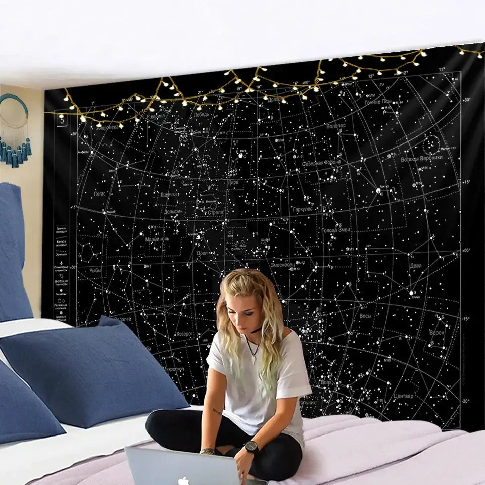 Black Celestial Tapestry