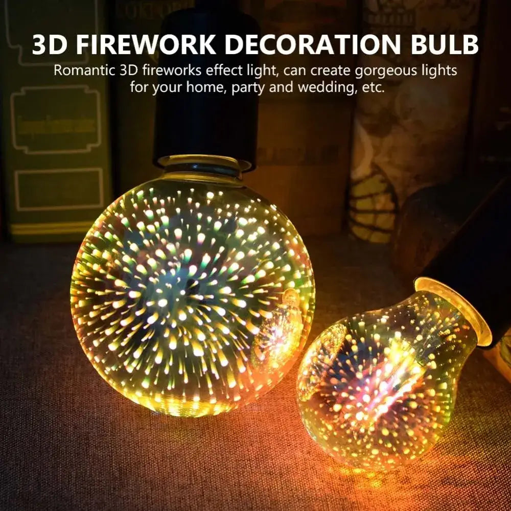 3D LED Fireworks Bulb