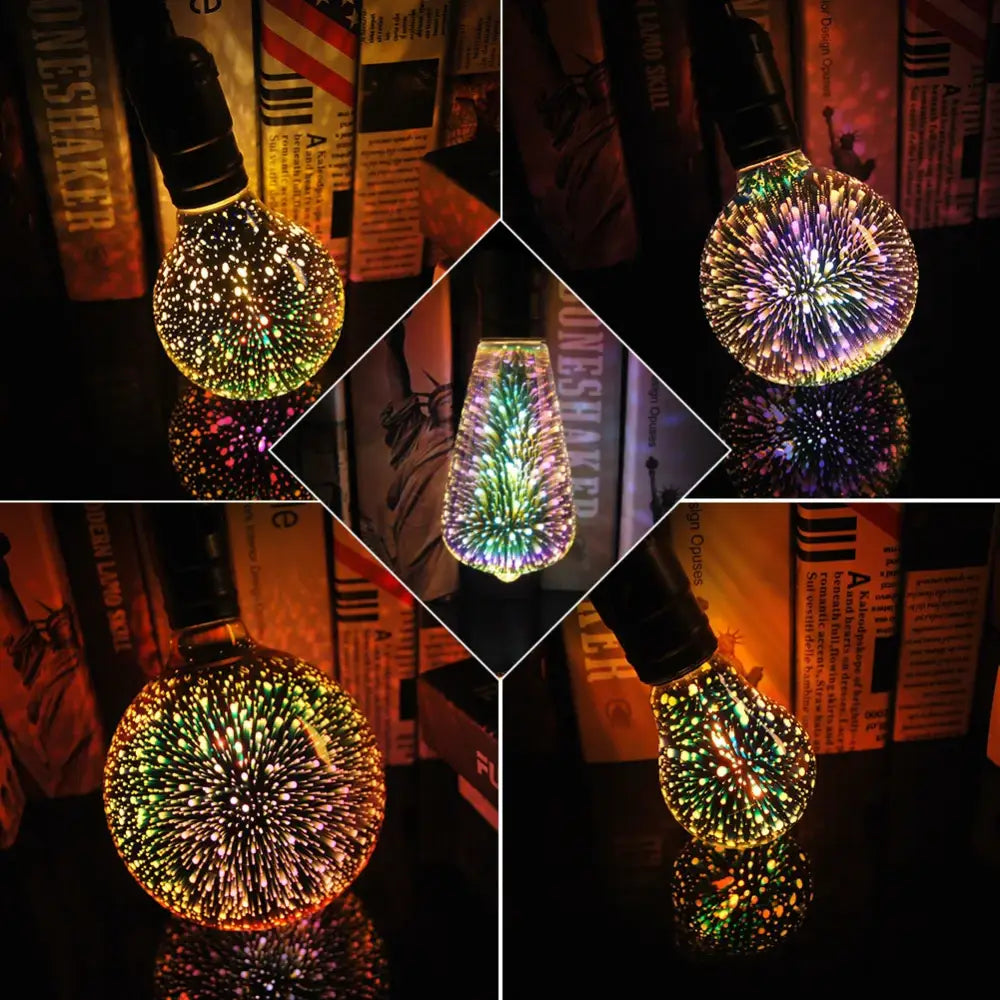 3D LED Fireworks Bulb