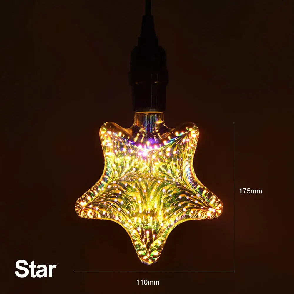 3D LED Fireworks Bulb