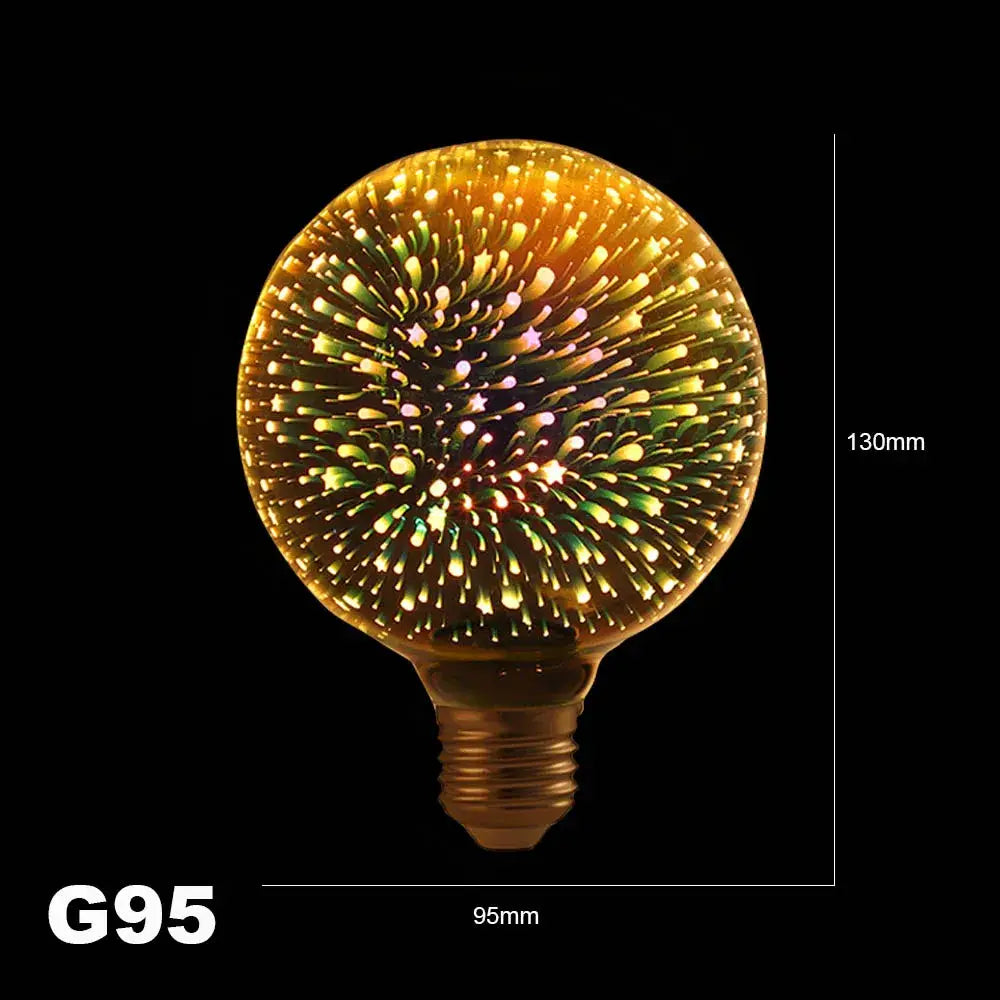 3D LED Fireworks Bulb