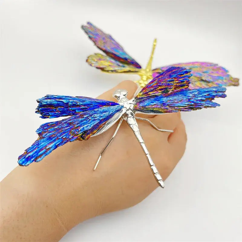 Blue Crystal Dragonfly Figurine