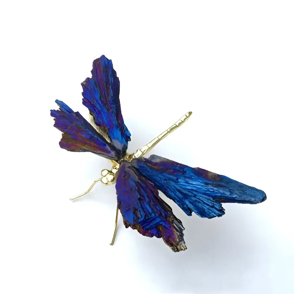 Blue Crystal Dragonfly Figurine