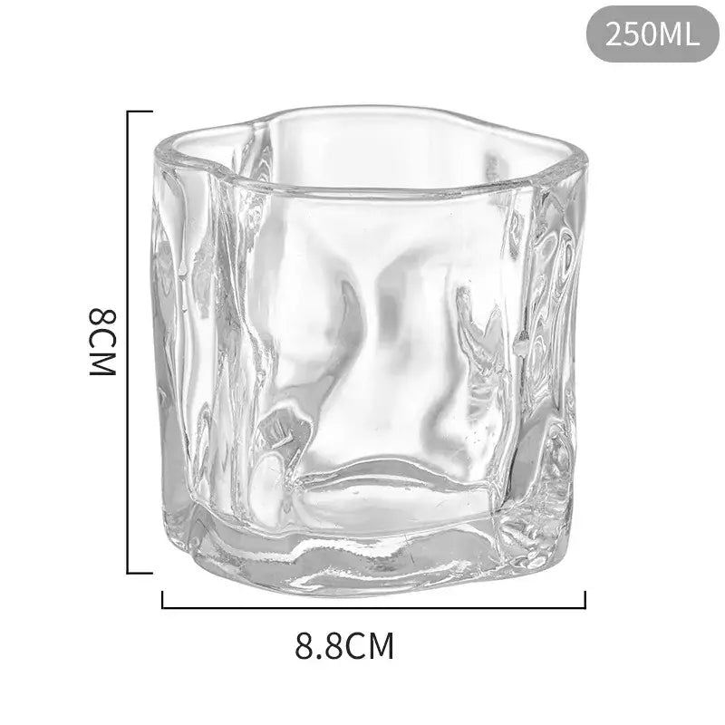 Textured Glass Tumbler Set