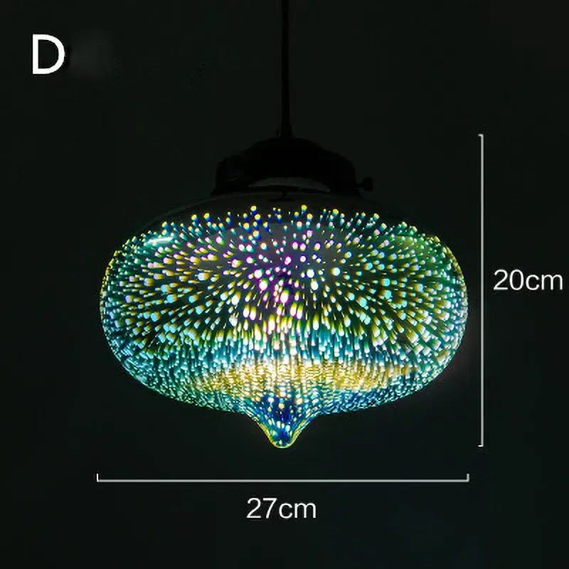 Starburst Glass 30cm Pendant Light
