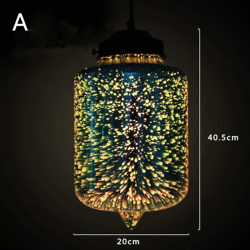 Starburst Glass 30cm Pendant Light