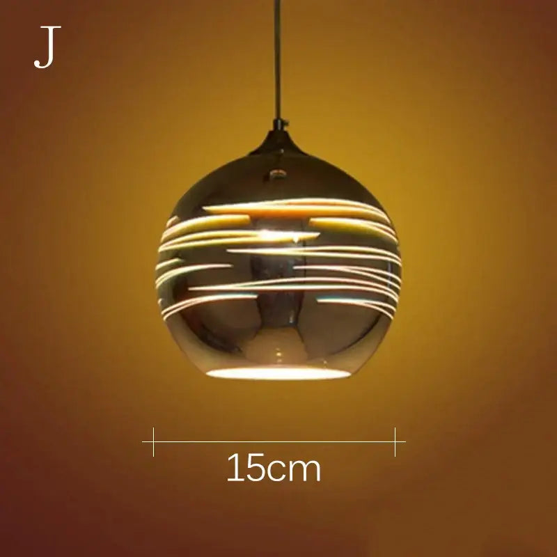 Starburst Glass 30cm Pendant Light