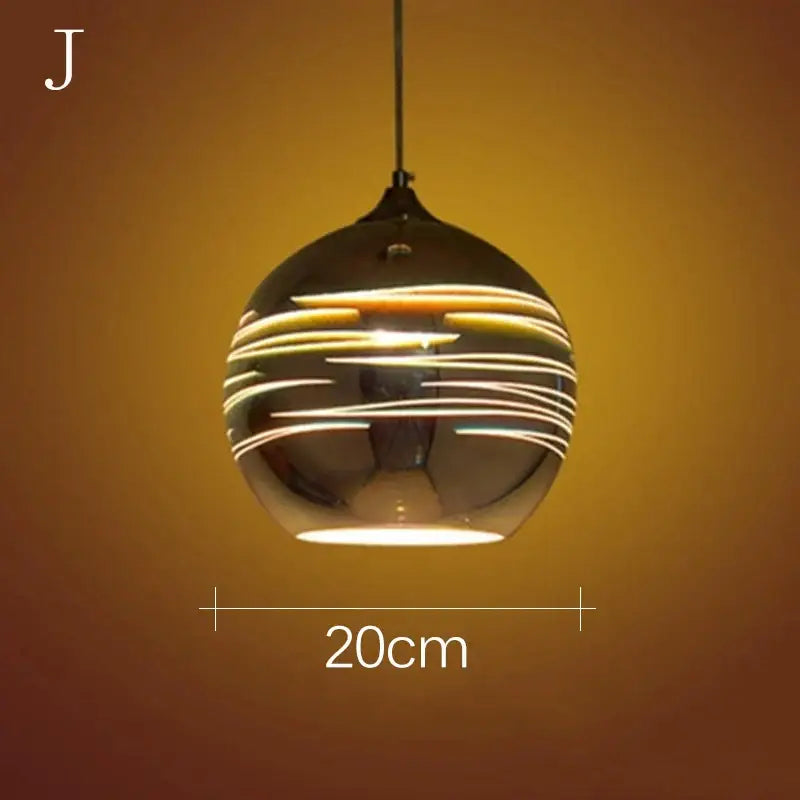 Starburst Glass 30cm Pendant Light