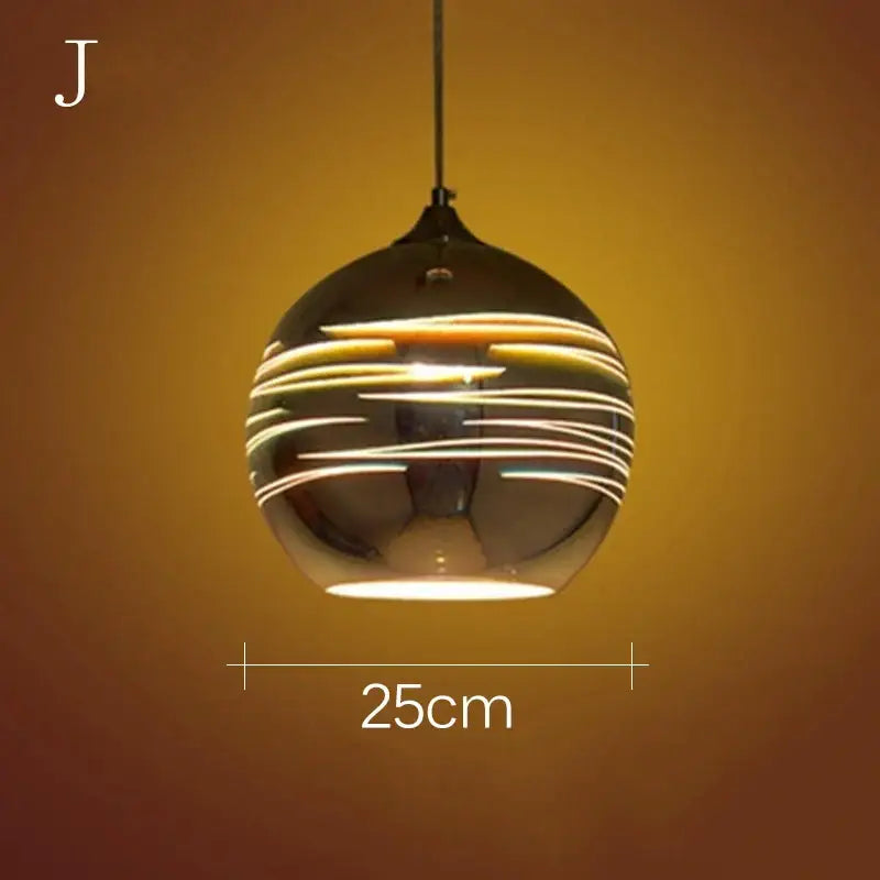 Starburst Glass 30cm Pendant Light