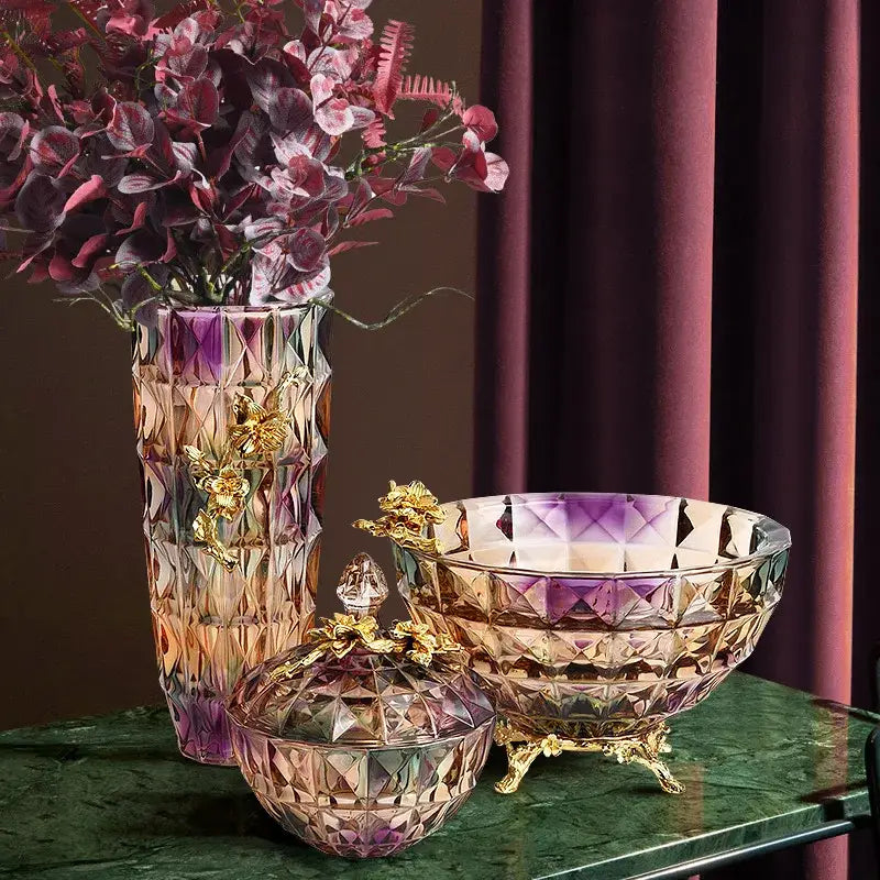 Crystal Gold Dessert Bowl