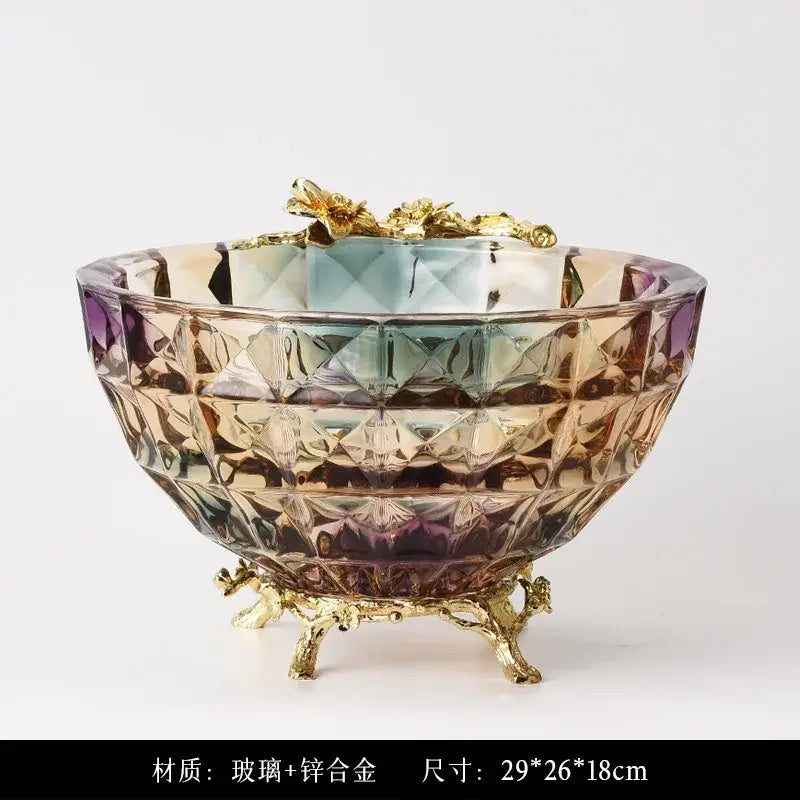 Crystal Gold Dessert Bowl