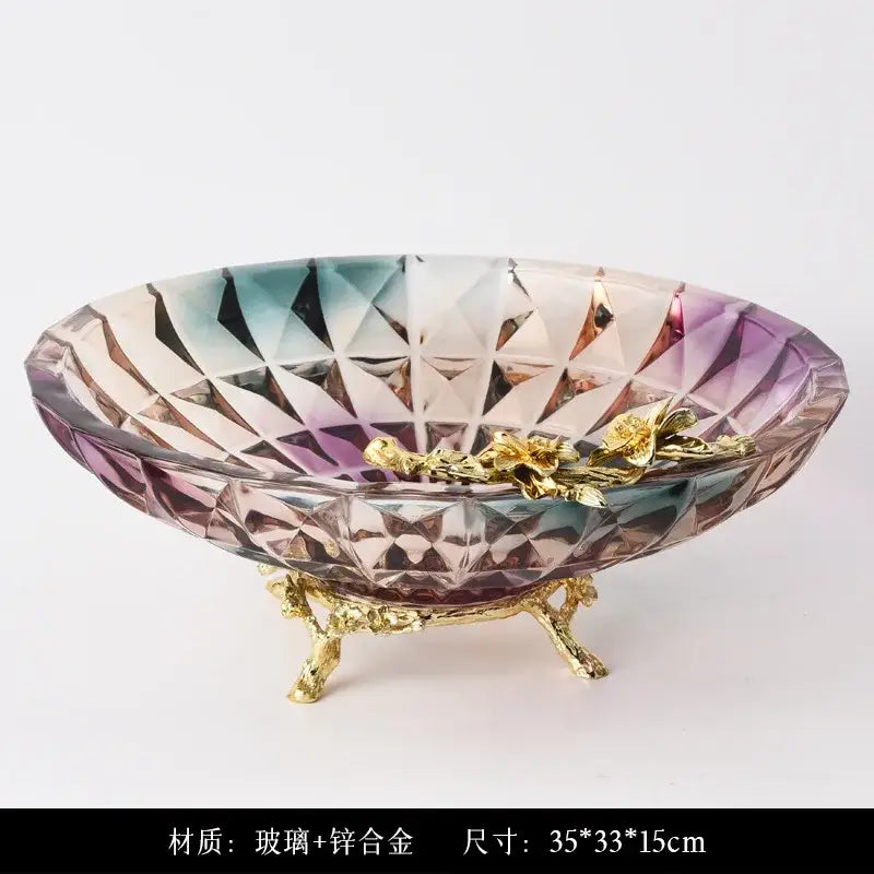 Crystal Gold Dessert Bowl