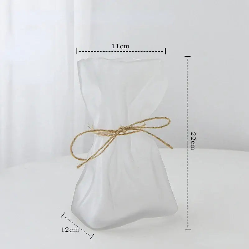 Clear Irregular Glass Vase