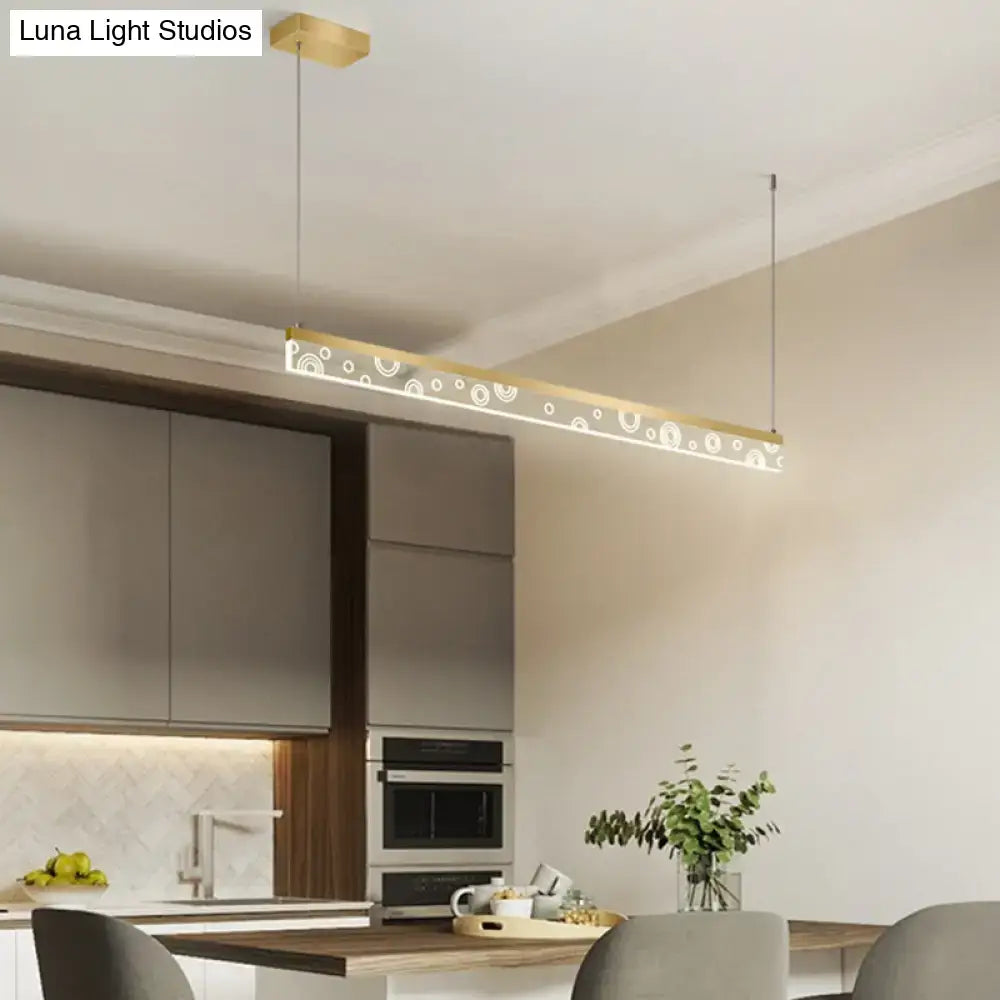 Gold Island LED Light Fixture