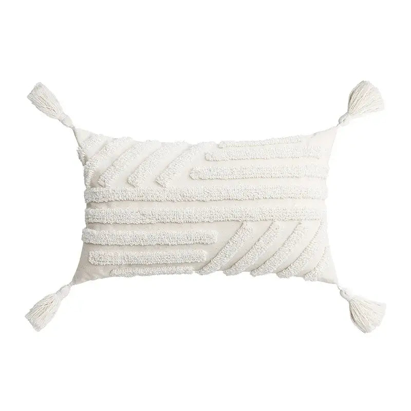 Ivory Tufted Cushion Cover