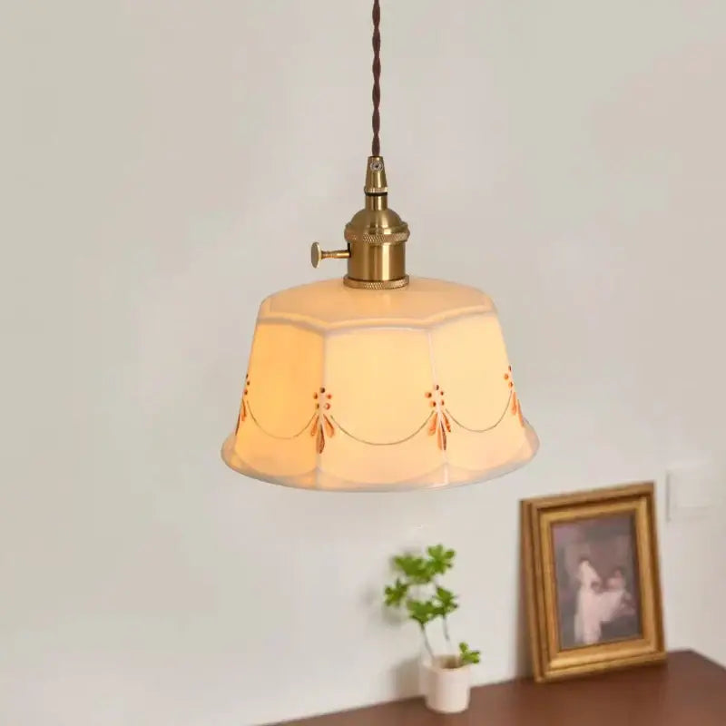 Geometric Ceramic Pendant Light