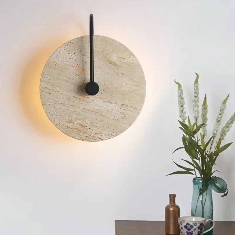 Beige Stone Wall Sconce