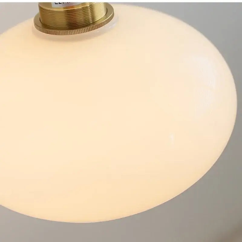 Brass White Glass Japanese Wall Sconce