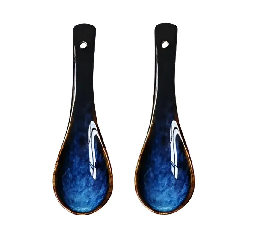 Deep Blue Salad Bowl Set