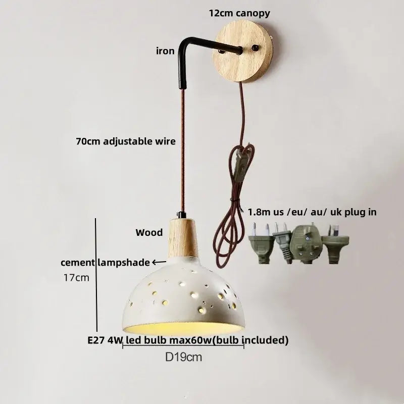 Wood LED Wall Light